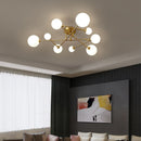 Стельові світильники Cherry lamp H260 Gold + White 4xE27 / 6xE27 / 9xE27 231210-200000609