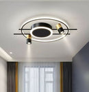 Стельовий світильник Ceiling Shine L620 Led 75W 3000K 4000K 6000K Black + Gold 240110-200000690