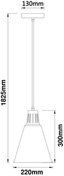 Підвісні світильники Simple D220 1xE27 Black + Gold / Grey + Gold / Pink + Chrome 241036-200001161