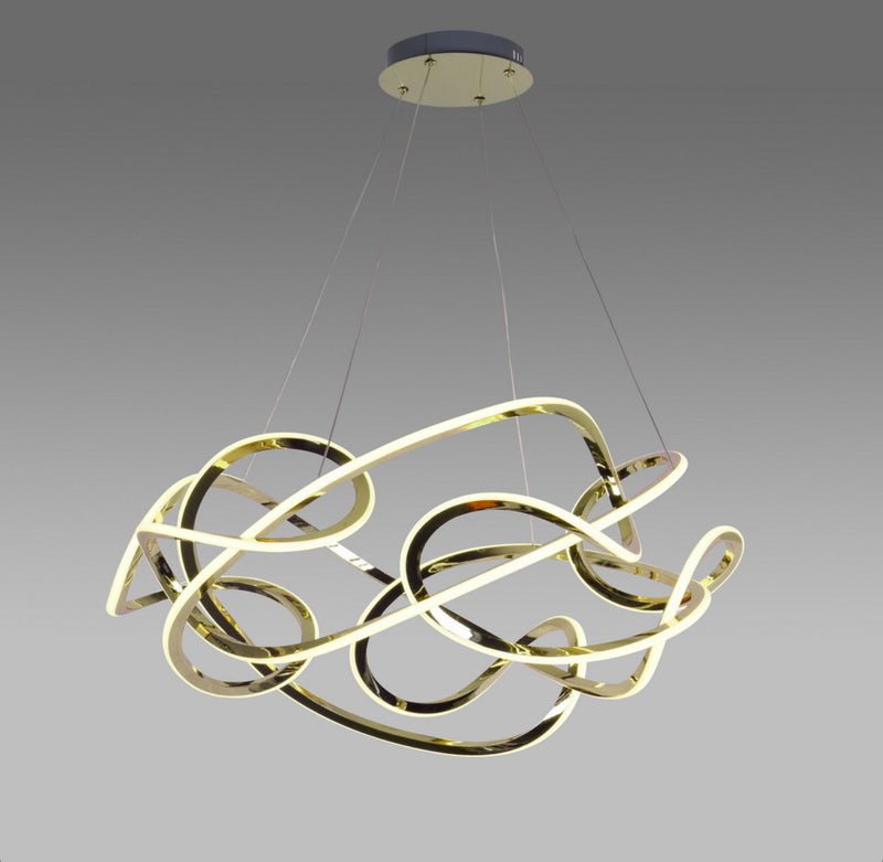 Підвісний світильник Quasar wave 80 D800 Led 60W 3000K 4000K 6000K Gold 250122-200001363