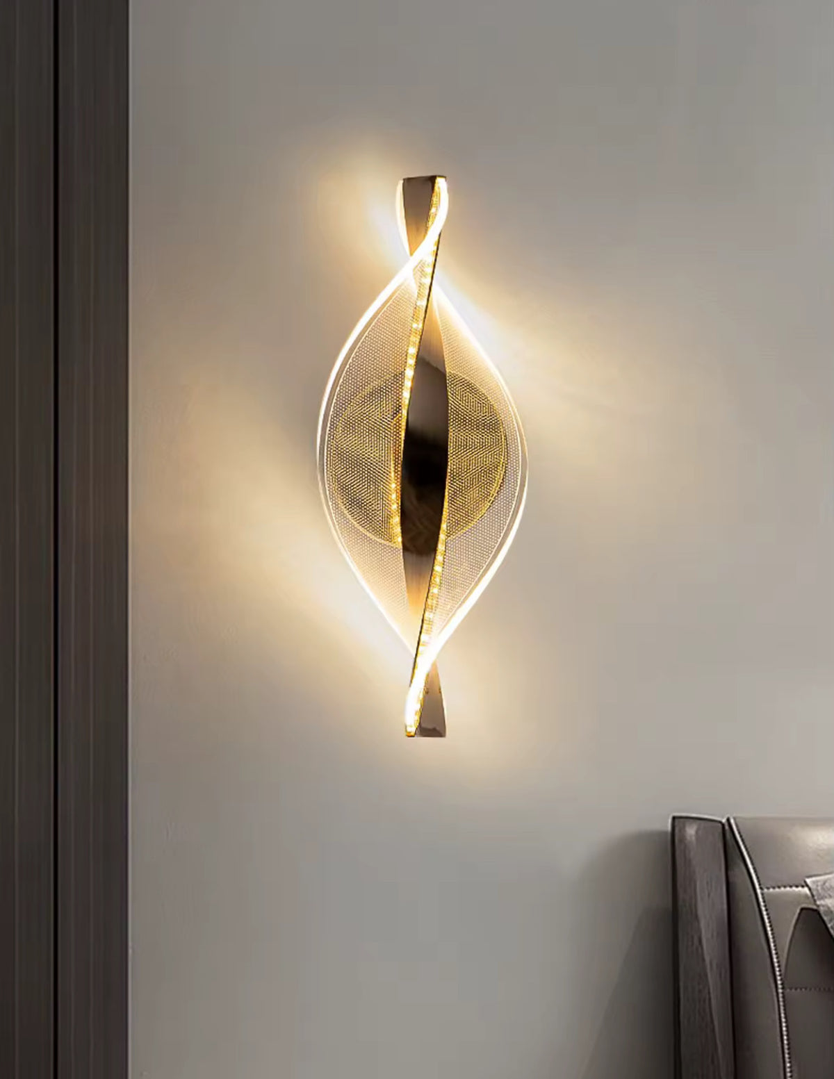 Настінний світильник Spiral jellyfish H310 Led 11W 4000K Gold 250335-200001569