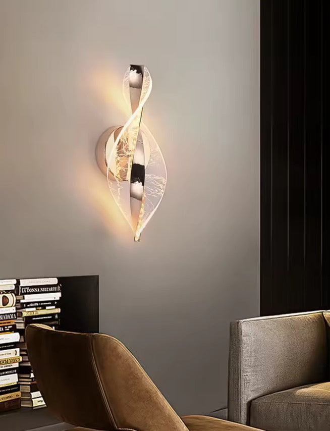 Настінний світильник Spiral jellyfish H310 Led 11W 4000K Gold 250335-200001569