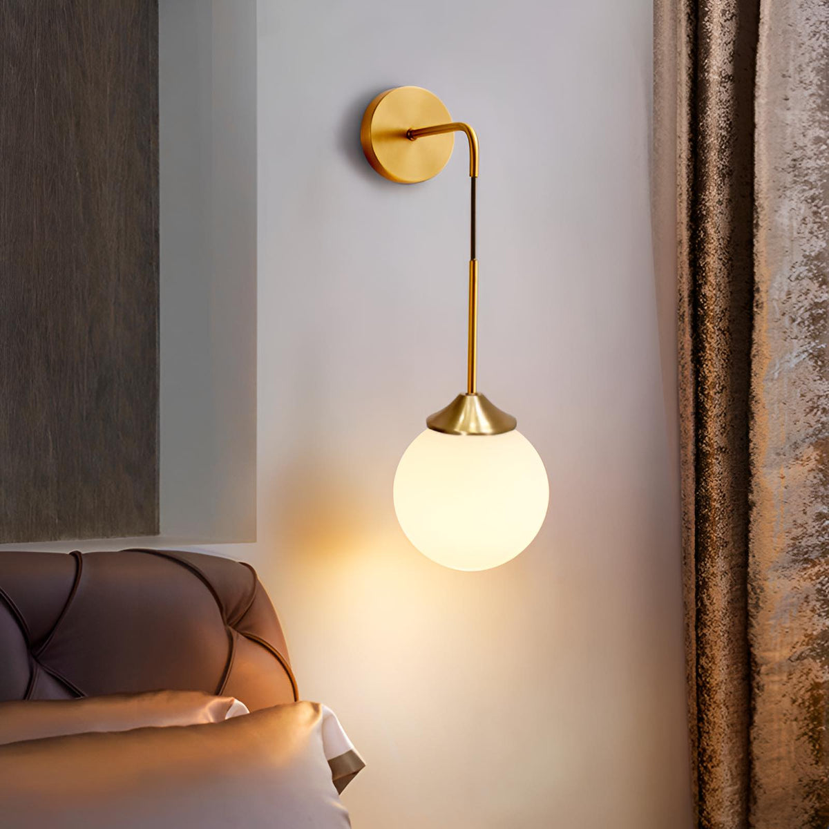 Настінний світильник Bollo pendant D15 см E27 Gold + White / Gold + Gold 250331-200001628